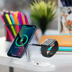 3-in-1 Wireless Magsafe Charger Stand